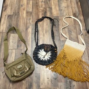 Bundle of Bobemian crossbody bags